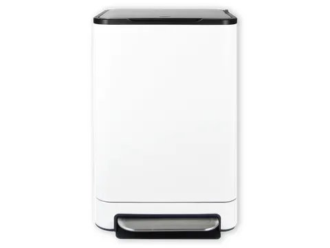 Afvalbak Desq 6053.01 pedaalemmer 40 liter RVS Wit