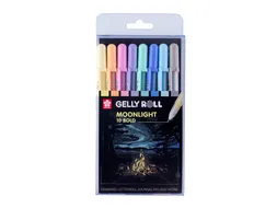 Gelschrijver Sakura Gelly Roll 1.0mm Moonlight 10 Pastel 8 stuks