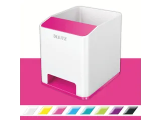 Pennenhouder Leitz WOW wit/roze - 2