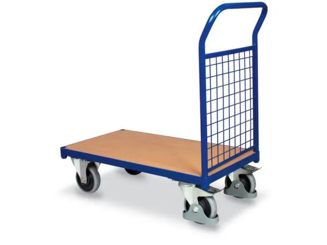 Platformwagen 500kg Laadvlak 1230x800mm 1 Gaaskopwand Ral 5010