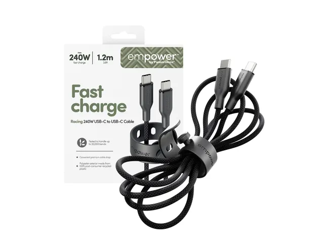 PanzerGlass empower by Racing 240W USB-C to USB-C Cable | USB 2.