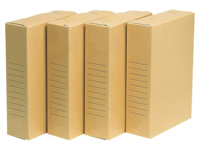 Archiefdoos A4 230x80x320mm bruin zuurvrij 50 Stuks