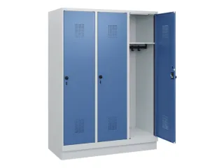 schoollocker,HxBxD 1630x1200x500mm,3vak,vak B 400mm,draaigrendel - 1
