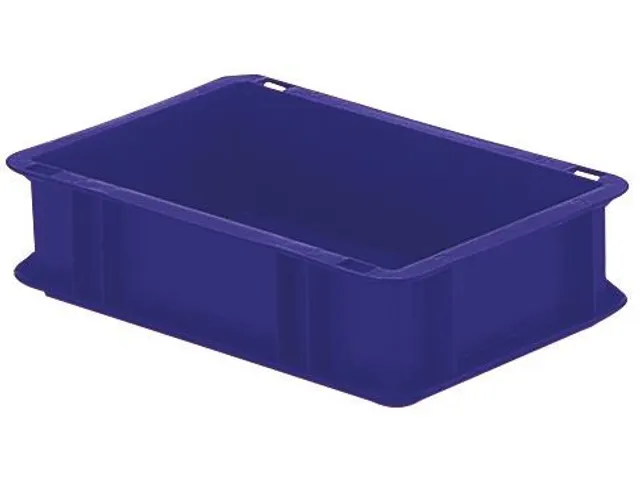 Euronorm-stapelbak 4.5l 50x400x300mm Wanden/bodem Gesloten Blauw