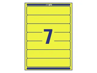 Rugetiket Avery Zweckform smal 38x192mm zelfklevend geel L4765-20 - 3