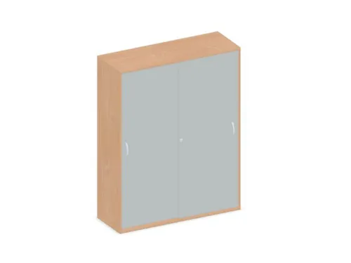 Schuifdeurkast 1540x1200x430mm Romp Beuken Decor Front Lichtgrijs