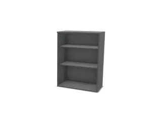 kantoorstelling,opbouwelement,HxBxD 1070x800x445mm,MS-donkergrijs - 2