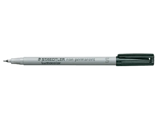 Viltstift Staedtler OHP Lumocolor 311 non permanent S 0.4mm Zwart