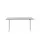Elektrisch ihv bureau,HxBxD 700-1200x1600x800mm,blad grijs,T-voet wit