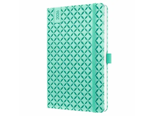 Weekagenda Flair A5 2026 (NL/FR/EN/DU) Mint Green Hardcover