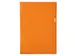 100 L-Mappen A4 0.13mm Gladde Pvc Oranje Sterke Kwaliteit