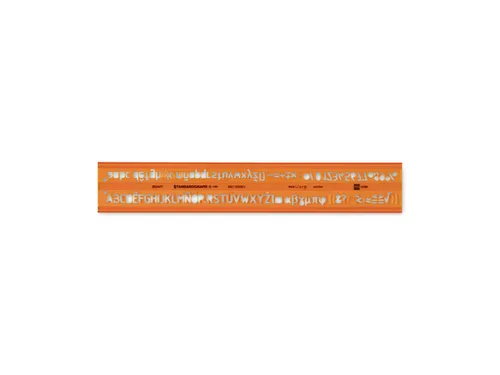 Lettersjabloon Standardgraph H-profiel middelschrift type B 7mm