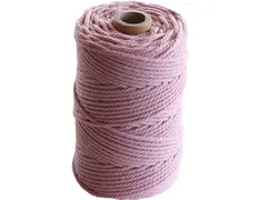 Macramétouw twine thick van 70 m, lichtroze