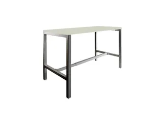 Domino Basic statafel 140x80cm 110cm Grijs 25mm Zwart - 1