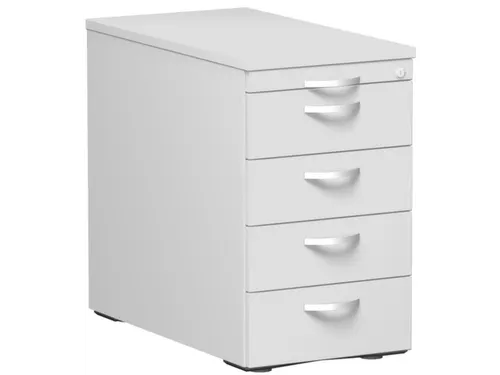 Ladenblok Hxbxd 720x430x800mm Pennenlade 4 Laden Bladdecor Lichtgrijs