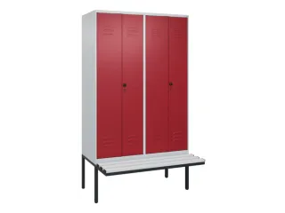 locker voor scheiding van kleding,HxBxD 2120x1200x815mm,4vak - 1