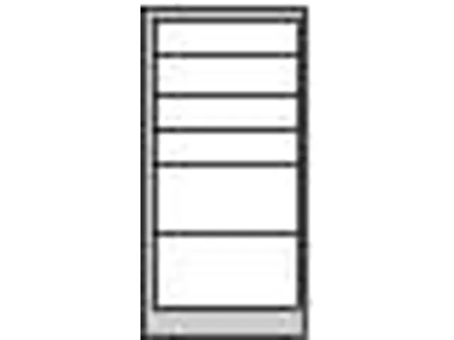 Ladenkast 900x500x500mm 4+2 Laden Gewoon Uitschuifbaar Glijgeleiding