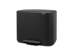 Bo Pedaalemmer 3x11 liter Brabantia Mat Zwart