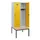 locker met bank,HxBxD 1950x800x815mm,2vak,vak B 400mm,draaigrendel