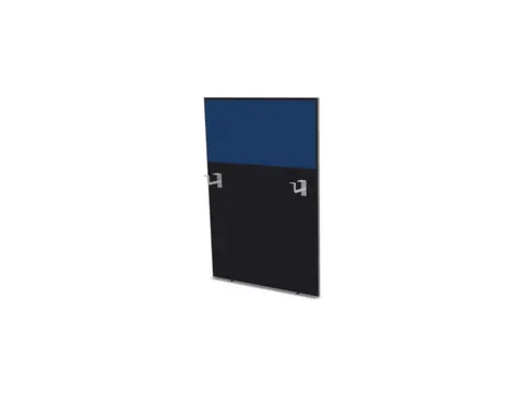 baliepaneel bureau aanbouw rechts B 800mm CC-zwart BN6016-blauw 800mm