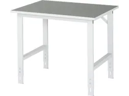 werkbank,HxBxD 760-1080x1050x800mm,houtblad,m. linoleumlaag