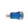 IEC1010 Bindstang, Faston - Blauw