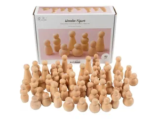 Figuurtjes Creativ Company hout doos à 90 stuks - 2