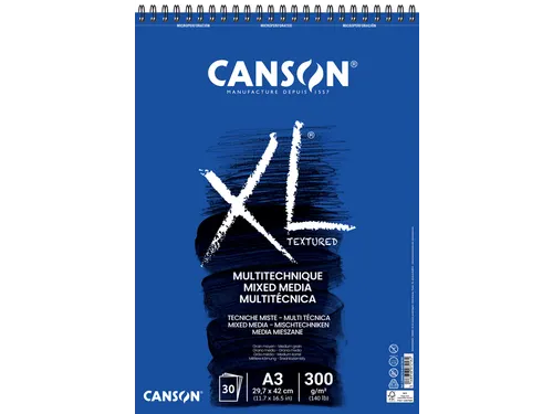 Aquarelblok Canson Xl Mix Media Spiraal A3 300gr 30 vel