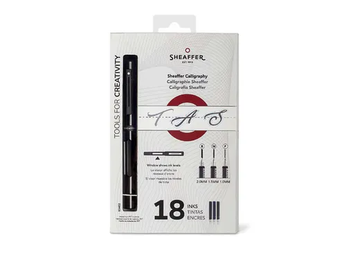 Kalligrafieset Sheaffer zwart mini penpunten F/M/B