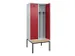 locker met bank,voor scheiding van kleding,HxBxD 2120x800x815mm,2vak