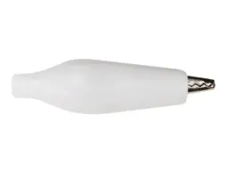 Geisoleerde Krokodillenklem 27mm - WIT