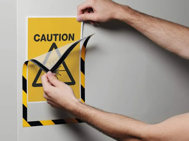 Duraframe Durable 4945130 security A4 magneet geel/zwart