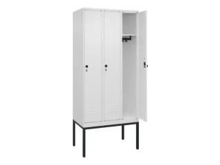 locker,HxBxD 2120x900x500mm,3vak,vak B 300mm,draaigrendel - 2