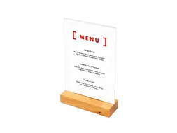 Houten Menuhouder T Tafeldisplay A5 Portret