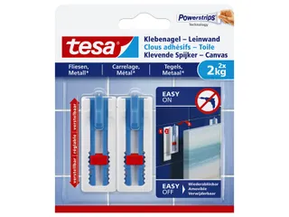Klevende spijker Tesa voor canvas op tegels en metaal 2kg - 1