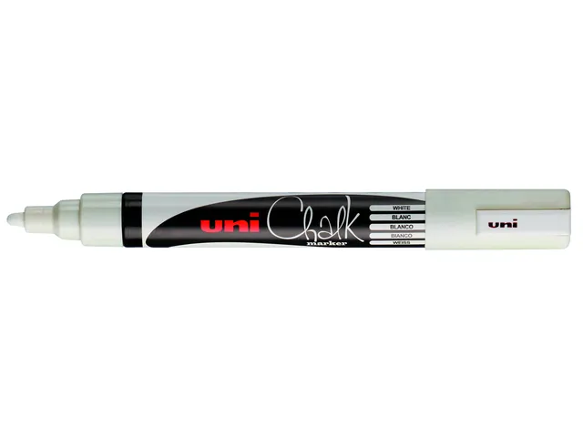 Krijtstift Uni-ball chalk rond 1.8-2.5mm wit