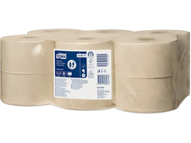 Toiletpapier Tork T2 Advanced jumbo klein 2-laags 170m 120377 Pallet
