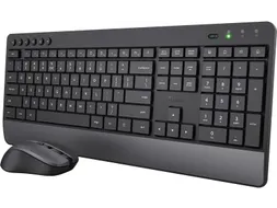 Trezo draadloze deskset gerecycleerd kunststof azerty