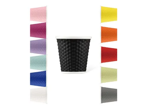 Beker porselein Les Artistes Paris 80ml met siliconen grip Zwart