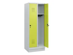schoollocker,HxBxD 1630x600x500mm,2vak,vak B 300mm,draaigrendel,sokkel