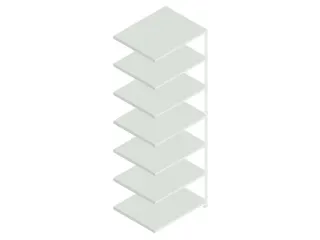 dossierstelling,aanbouwveld,HxBxD 2200x750x600mm,vaklast 90kg - 1