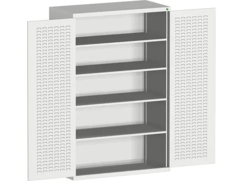 kast met sleufplaat,HxBxD 2000x1300x650mm,4xStalen bodem