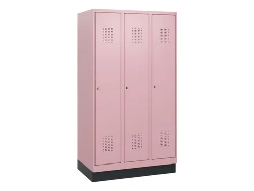 schoollocker,HxBxD 1630x900x500mm,3vak,vak B 300mm,cil.-slot,sokkel