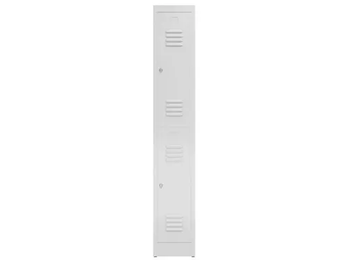 Dubbeldekse garderobekast 1800x310x500mm 1x2vak B 300mm RAL7035
