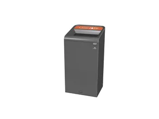 Configure Recyclingstation Plastic 87 Liter Antraciet Oranje - 1