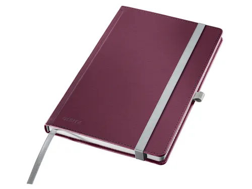 Notitieboek Leitz Style A5 lijn 160 pagina's rood