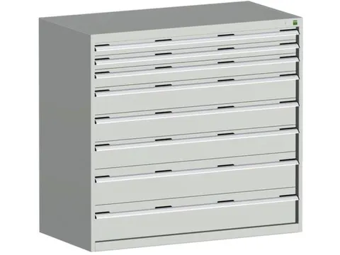 Ladekast 1200x1300x750mm 8laden 75kg RAL7035 lichtgrijs