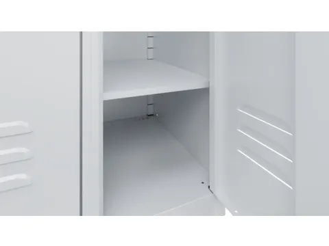 legbord,v. locker,HxBxD 15x298x444mm,v. vak B 300mm,staal