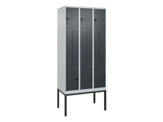 Z-garderobekast,HxBxD 2120x900x500mm,vak B 150/300mm,draaigrendel - 1