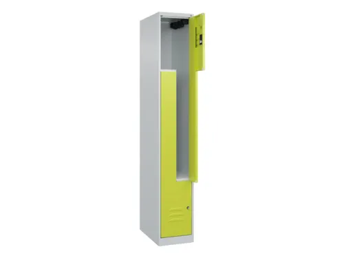 Z-garderobekast,HxBxD 1850x300x500mm,vak B 150/300mm,cil.-slot